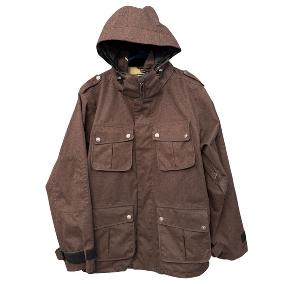 Sessions Ridge Series Men’s Ski/Snowboard Jacket M Brown RECCO - Picture 1 of 15